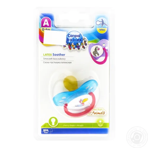 Пустушка Canpol Babies Animals 22/593 0-6міс кругла