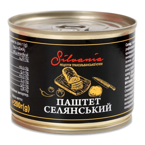 Паштет Silvania селянський з/б,200г