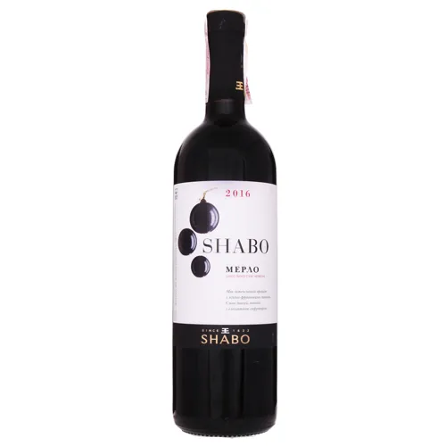 Вино 0.75л 13.6% червоне сухе Мерло Shabo пл