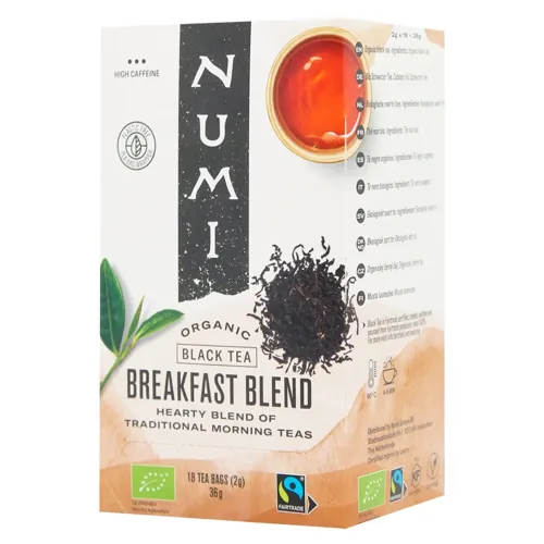 Чай чорний Numi Breakfast Blend органічний 18шт х 2г