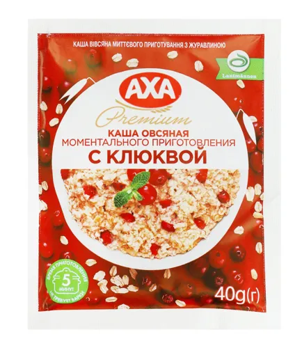 Каша вівсяна з журавлиною Premium Axa м/у 40г
