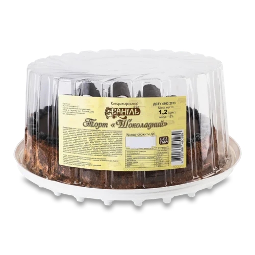 Торт Шоколадний Ваніль, п/у 1.2кг