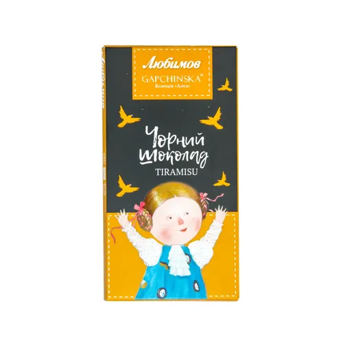 Шоколад 73% какао Tiramisu Любимов 100г