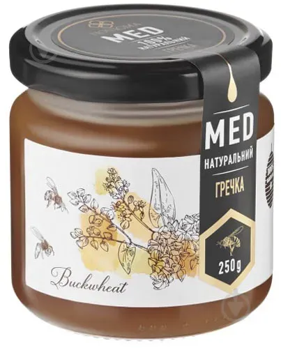 Мед натуральний гречаний 250г ТМ "HONIGMA"