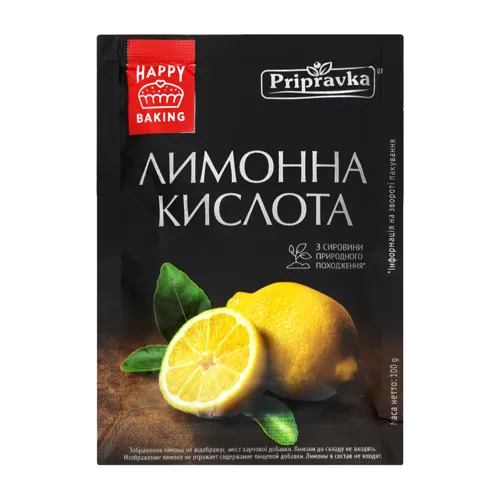 Кислота лимонна харчова Pripravka м/у 100г