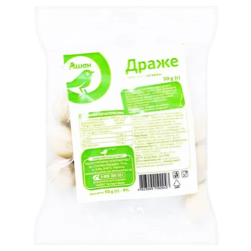 Драже Ашан арахіс у йогурті 50г