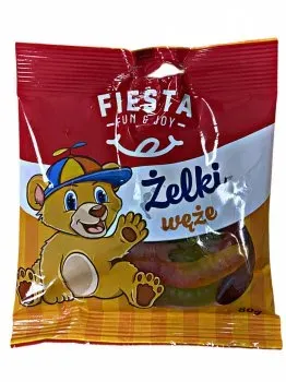 Жувальні цукерки Червячки Fiesta 80г