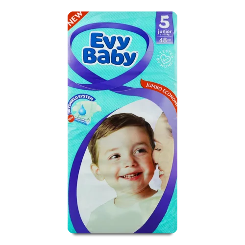 Дитячі Подгузники Junior Jumbo Economy Evy Baby, 11-25 кг, 48 шт