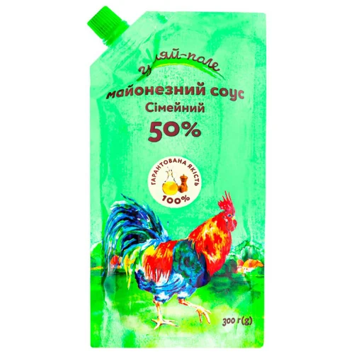 Майонезний соус Гуляй-поле Сімейний 50% 300г