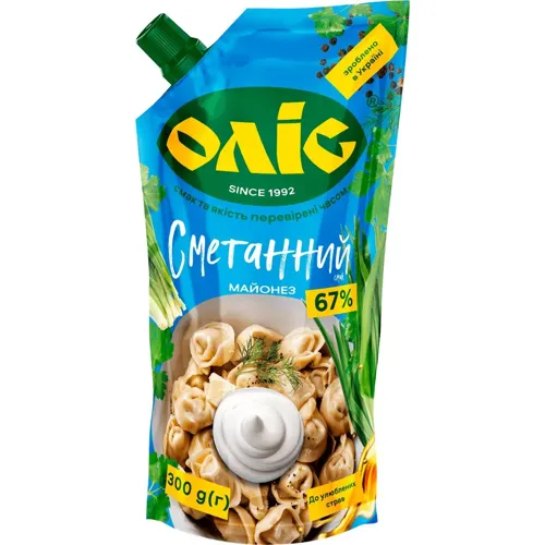 Майонез Оліс сметанний 67% 300г