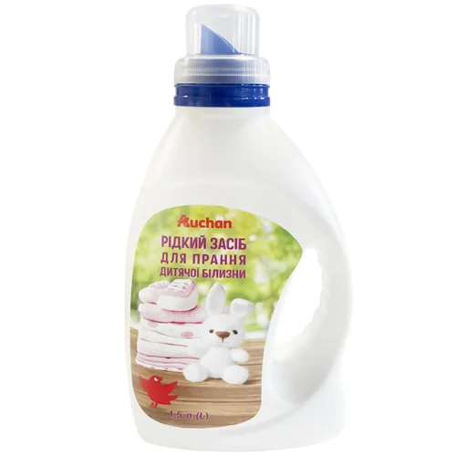 Засіб для прання Auchan для дитячої білизни 1,5л