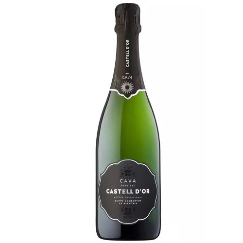 Вино ігристе Castell d’Or Cava Semi Sec біле напівсухе 11,5% 0,75л