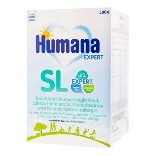 Суміш безмолочна суха Humana SL Expert для дітей з народження 500г