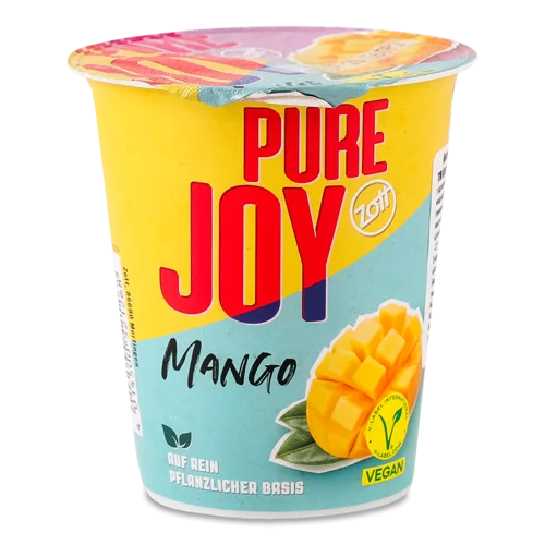 Йогурт кокосово-вівсяний зі смаком манго, натуральна оболонка, 140 г