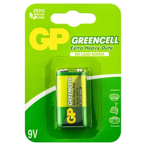 Батарейка GP Greencell 6F22 9.0V