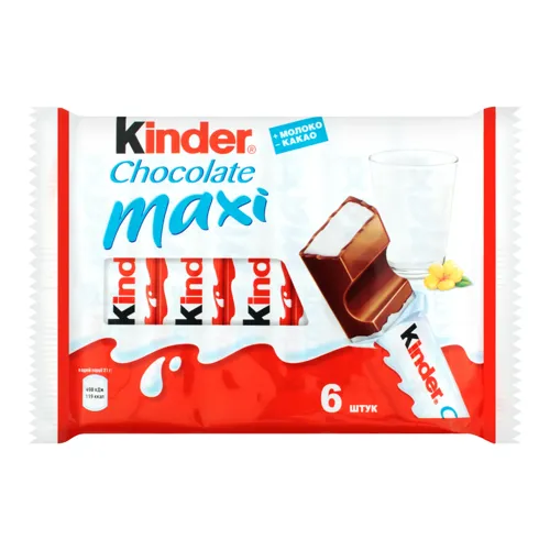 Шоколад молочний Chocolate Maxi Kinder м/у 126г