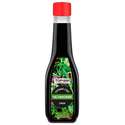 Соєвий соус ТОРЧИН® Новаро зі смаком часника 190мл