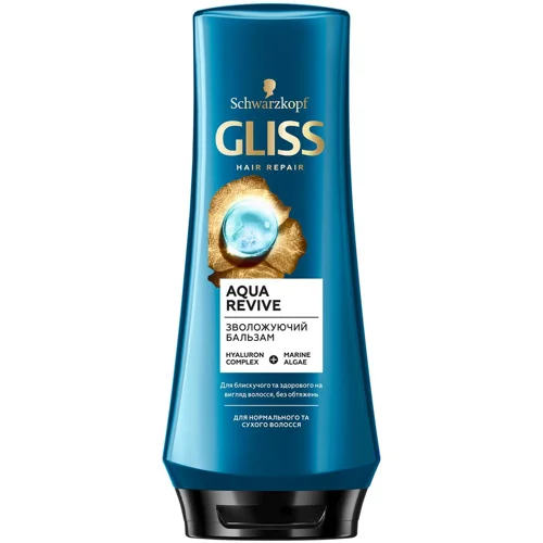 Бальзам Gliss Kur Aqua Revive для сухого та нормального волосся 200мл