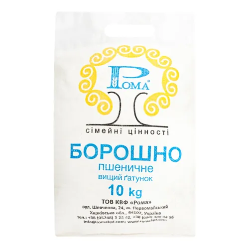 Борошно пшеничне Рома м/у 10кг