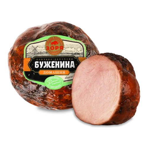 Буженина Домашня Зоря Дніпра Копчено-Запечена, кг