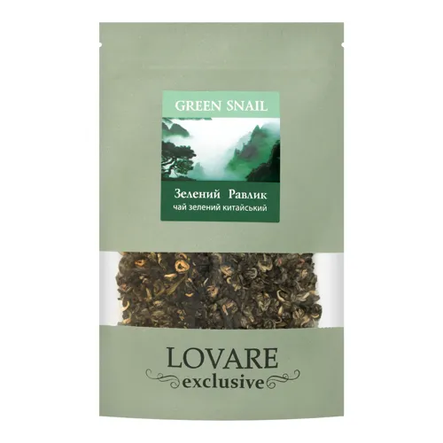 Чай зелений байховий листовий Green Snail Exclusive Lovare д/п 60г
