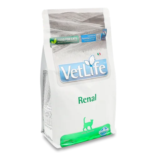 Корм для котів Vet Life Renal сухий, підтримка нирок, 400 г, Farmina