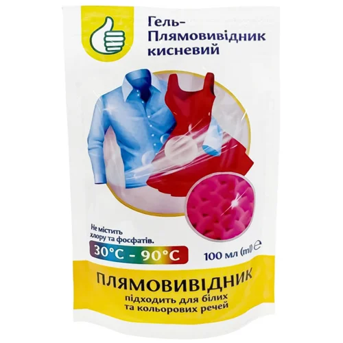 Гель-плямовивідник Auchan кисневий для білих та кольорових речей 100мл