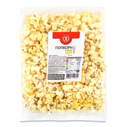 Попкорн Смаком Сиру, В/ґ, ТМ '1', 70 Г