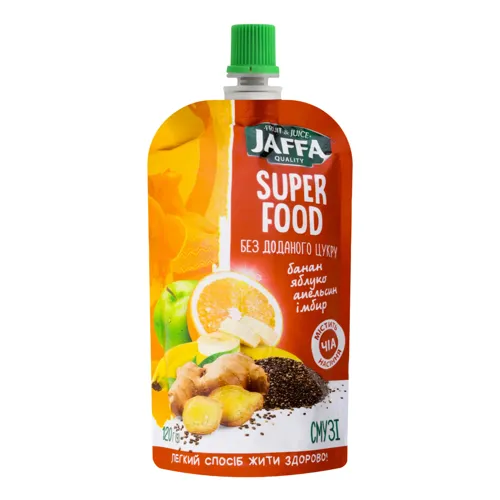 Смузі фруктовий з чіа та екстрактом імбиру Super Food Jaffa д/п 120г
