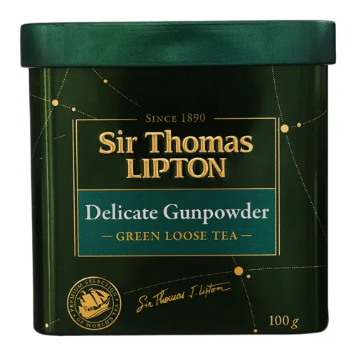 Чай зелений байховий листовий Delicate Gunpowder Sir Thomas Lipton з/б 100г