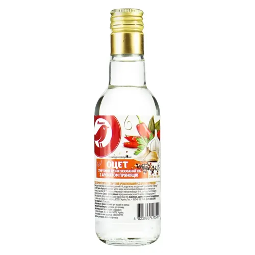 Оцет Ашан прянощі спиртовий 6%, 0,25л