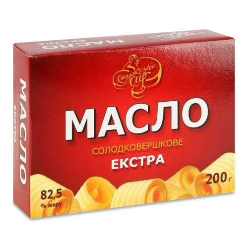 Масло Солодковершкове 82.5% Екстра Старокозачий, к/у, 200г