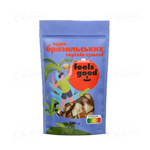 Ядра Feels good Бразильських горіхів сушені, 120г