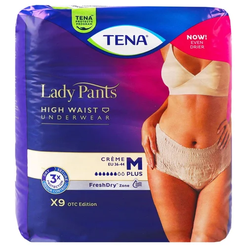 Труси урологічні Tena Lady Pants Plus для жінок бежеві M 9шт