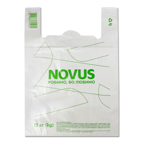 Пакет Полімерний 15кг 450х650мм Novus 1шт, в/с