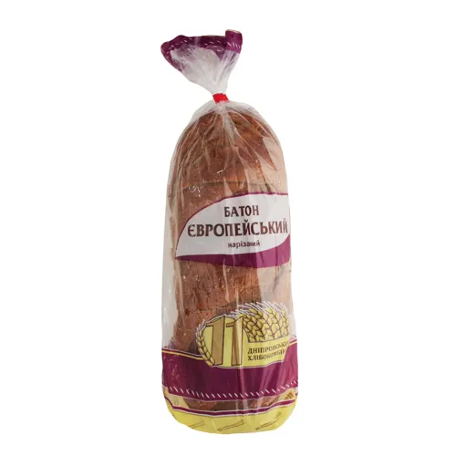 Батон в нарізці Європейський Дніпровський ХК №11 м/у 400г