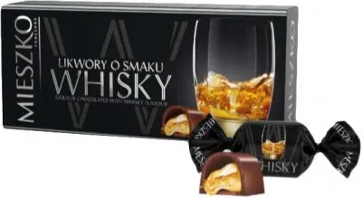 Конфети шоколадні Mieszko Whisky Пралине з лікером 180г