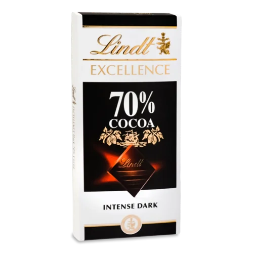 Шоколад Lindt Excellence швейцарський чорний гіркий 70% какао
