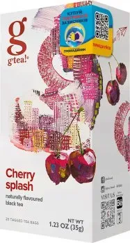 Чорний чай Grace Взривна вишня 20 пакетиків по 1.75г