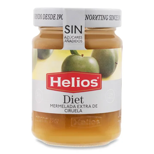 Джем Helios із зелених слив без цукру 280г