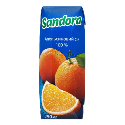 Сік апельсиновий неосвітлений Sandora т/п 250мл