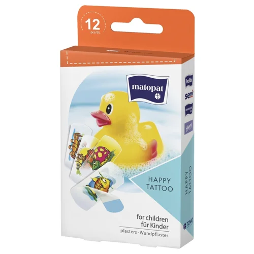 Пластир медичний Matopat Happy Tatto 12шт