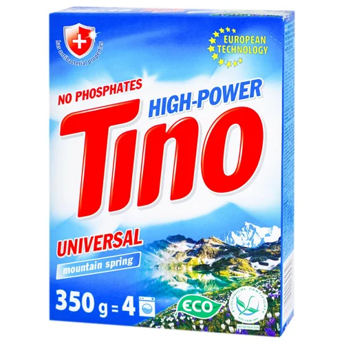 Пральний порошок Tino High-Power Mountain spring універсальний 350г