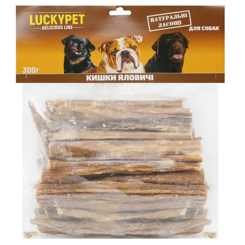Ласощі для собак Lucky Pet Кишки яловичі 300г
