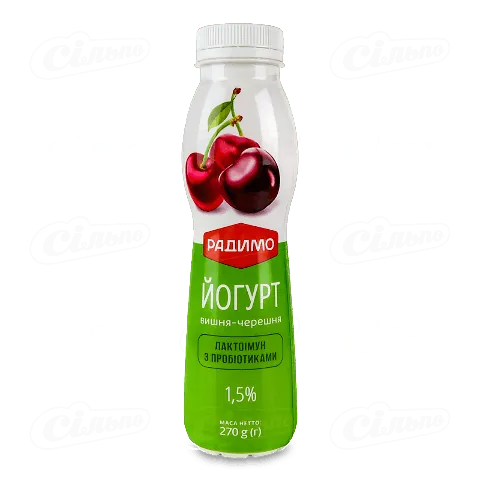 Йогурт РадиМо Лактоімун вишня-черешня з проб 1.5%, 270г