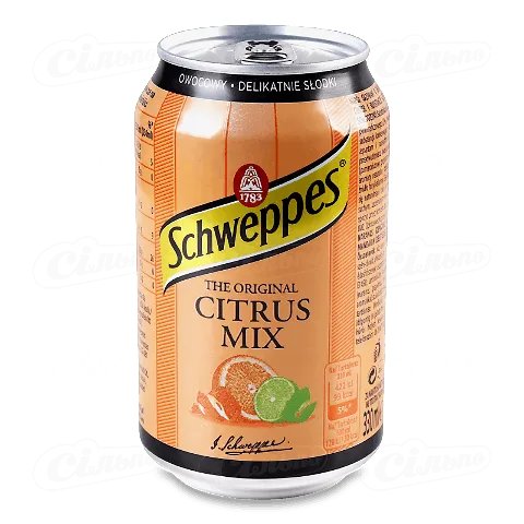 Напій Schweppes Citrus Mix з залізній банці, 0,33л