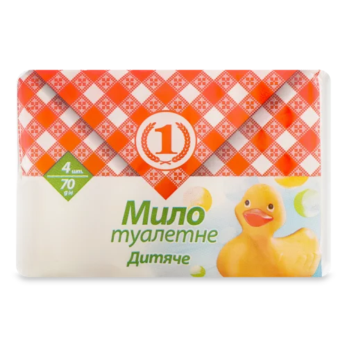 Туалетне Мило Дитяче ТМ "1" 70г, натуральне, в/ґ