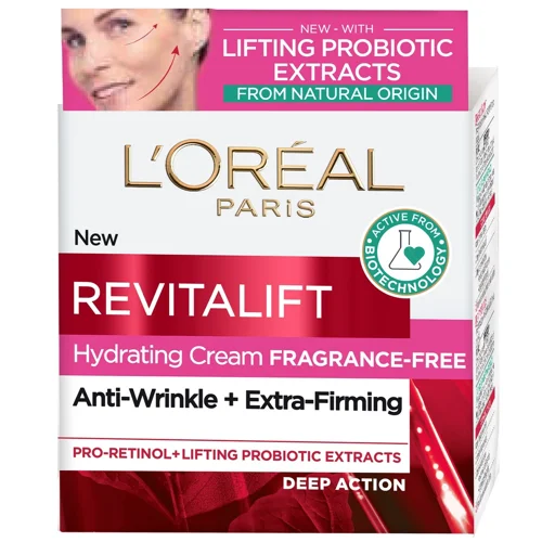 Крем-догляд L'Oreal Paris Revitalift Зволожуючий денний для розгладження шкіри обличчя і проти зморшок 50мл
