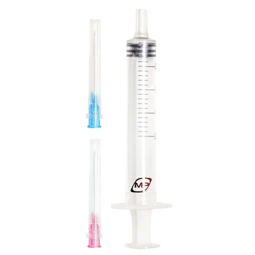 Шприц Med Plast 3-компонентний 2мл 23Gх1 1/4 0,6х32мм та 24Gх1 0,55х25мм