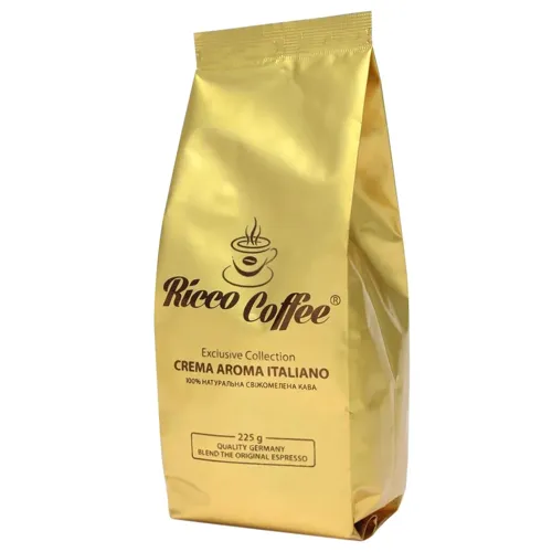 Кава Ricco Крема Арома Італьяно мелена 225г